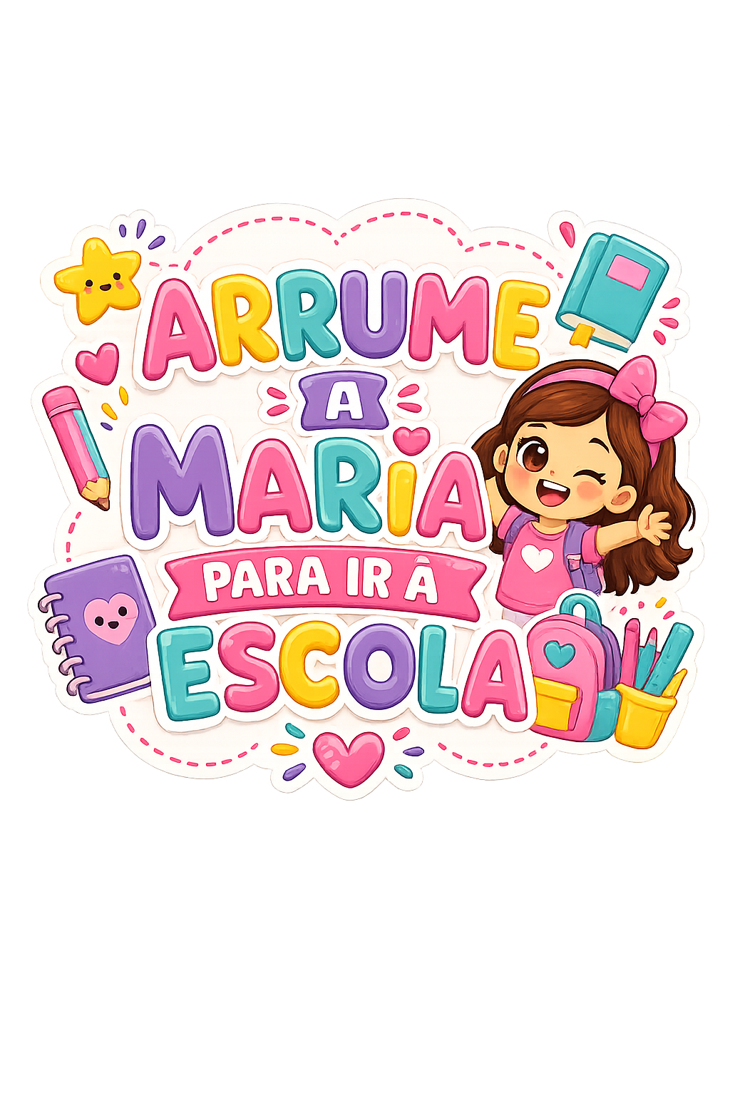 Arrume a Maria para ir à escola